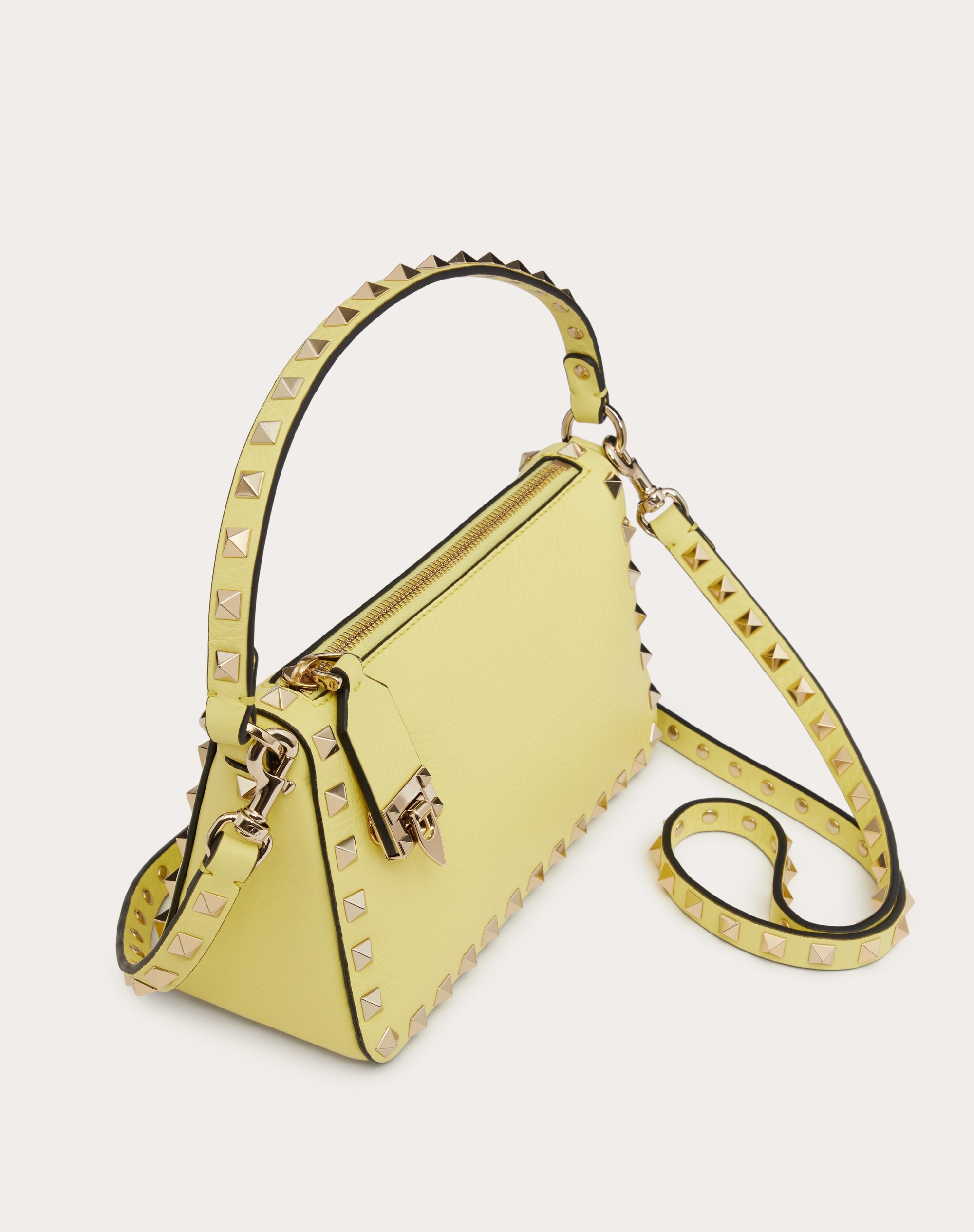 SMALL ROCKSTUD GRAINY CALFSKIN CROSSBODY BAG - 5
