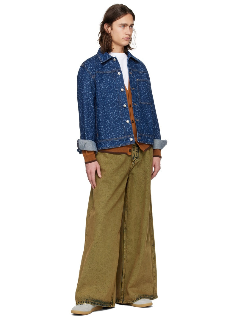 Maison Kitsuné 레이저 커트 detail 데님 재킷 outlook
