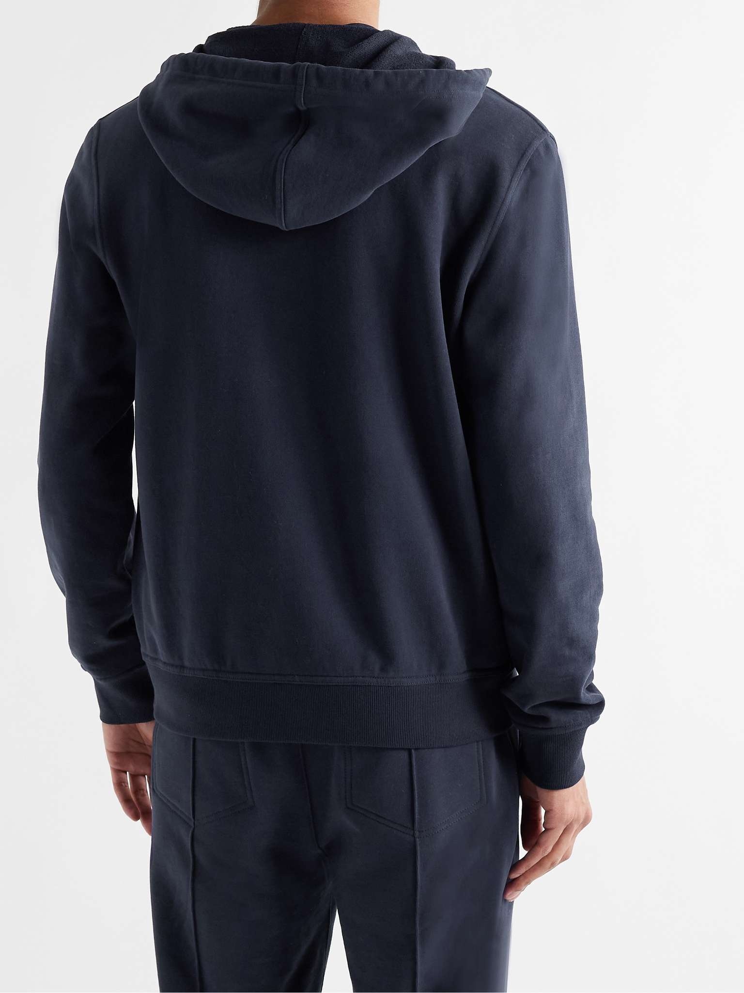 Loopback Cotton-Jersey Zip-Up Hoodie - 5