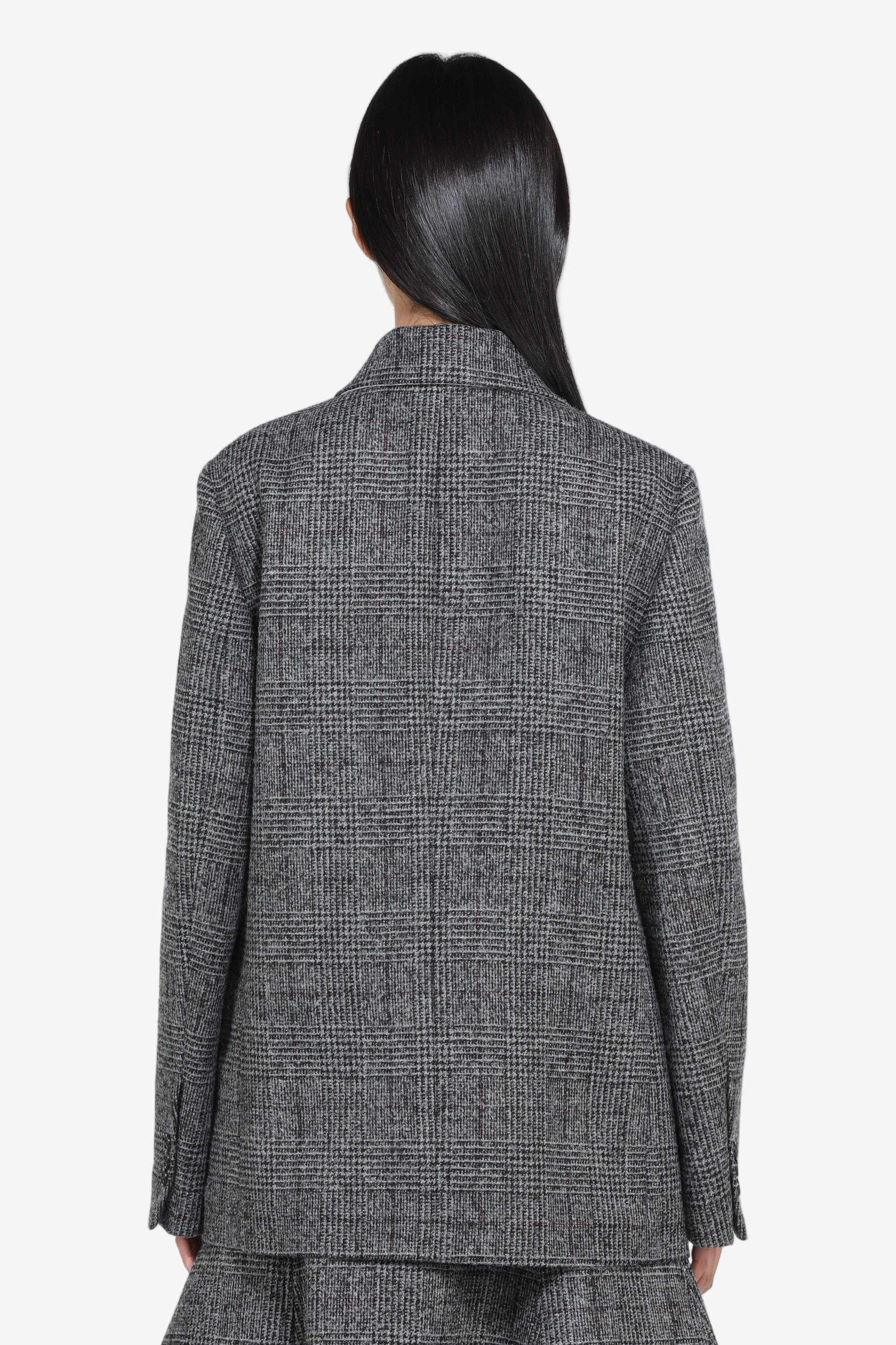 DOUBLE-BREASTED CHECKED JACKET - 2
