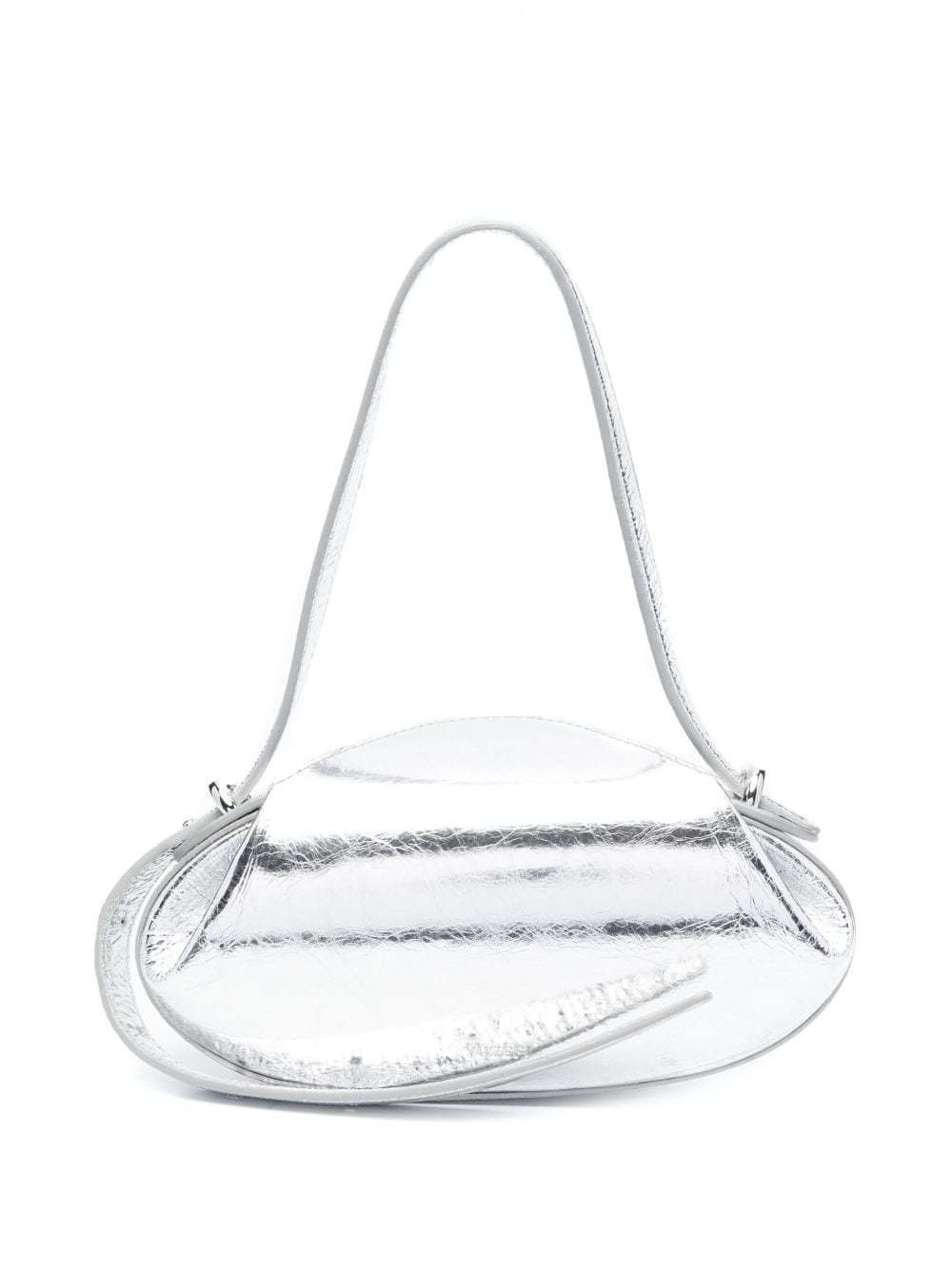 Dinner Roll cracked-leather shoulder bag - 1