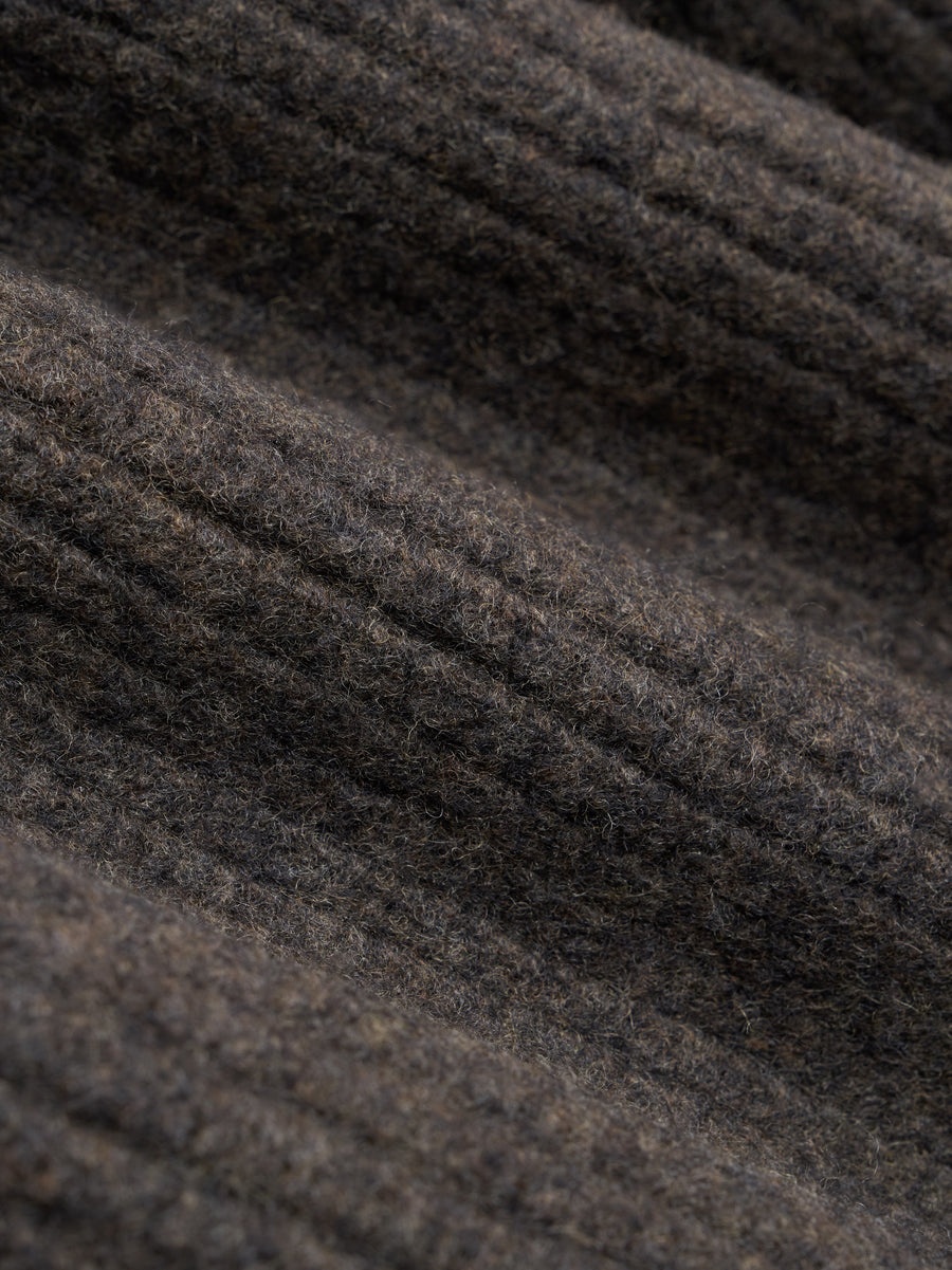 Wool V-Neck Hoodie - 3