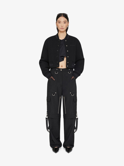 Givenchy CROPPED VARSITY JACKET IN WOOL WITH RHINESTONES outlook