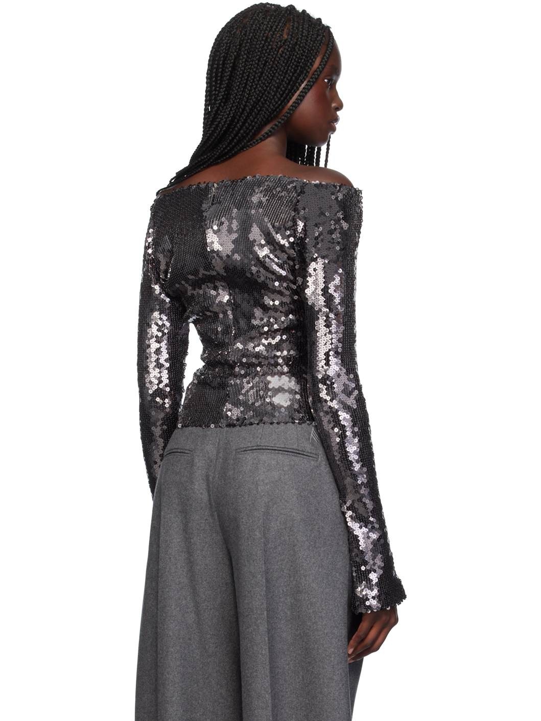Gray Solare Long Sleeve T-Shirt - 3
