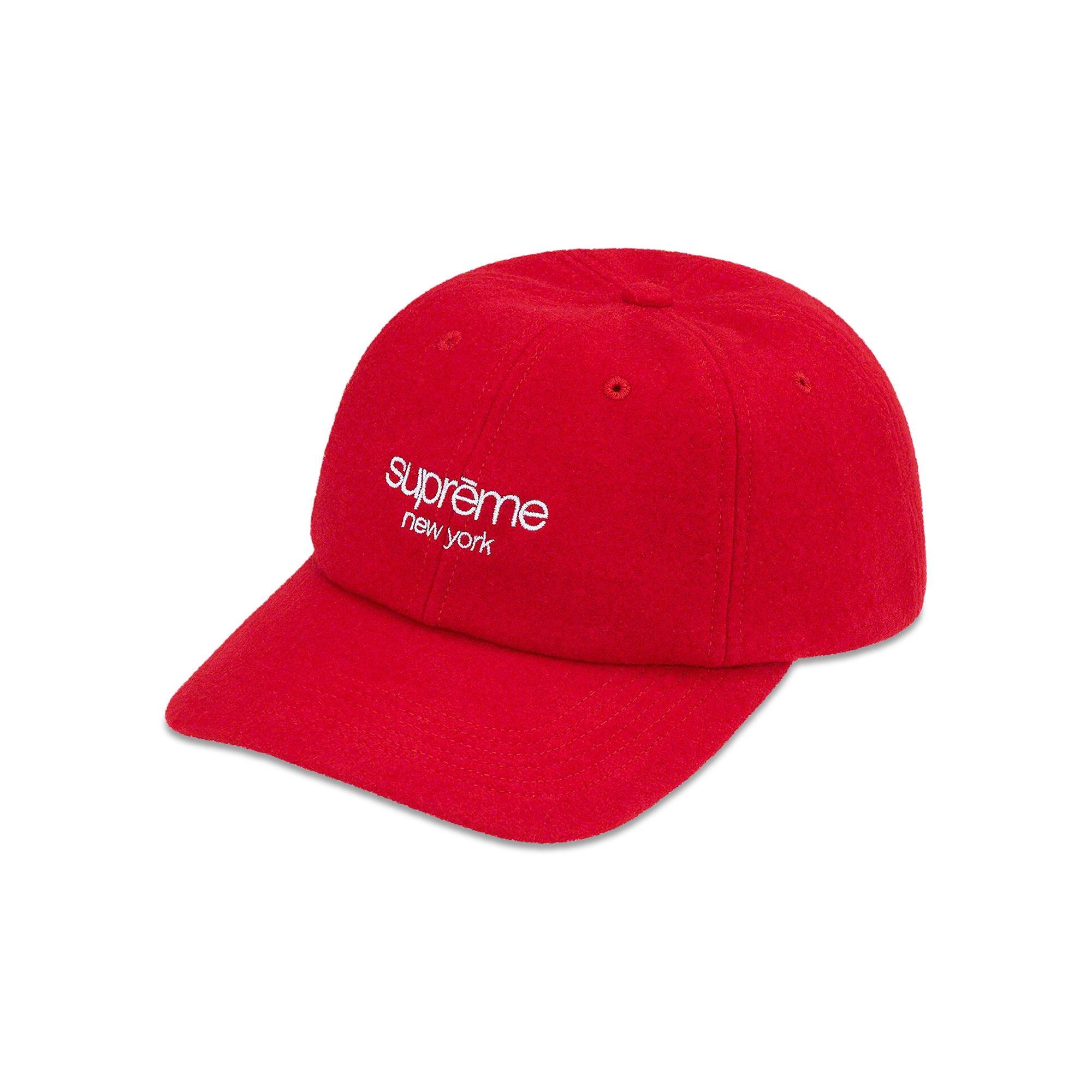 Supreme Waxed Wool 6-Panel 'Red' - 1