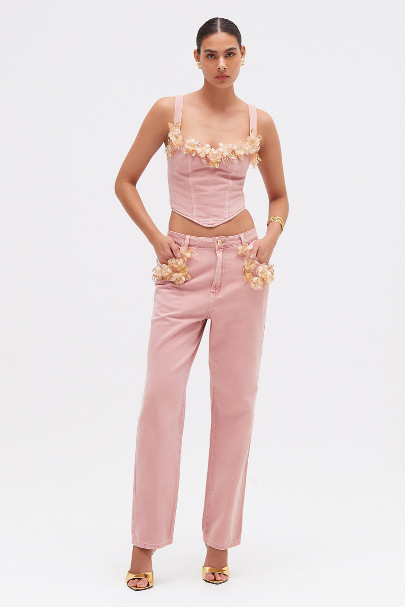 PINK DENIM PANT 1