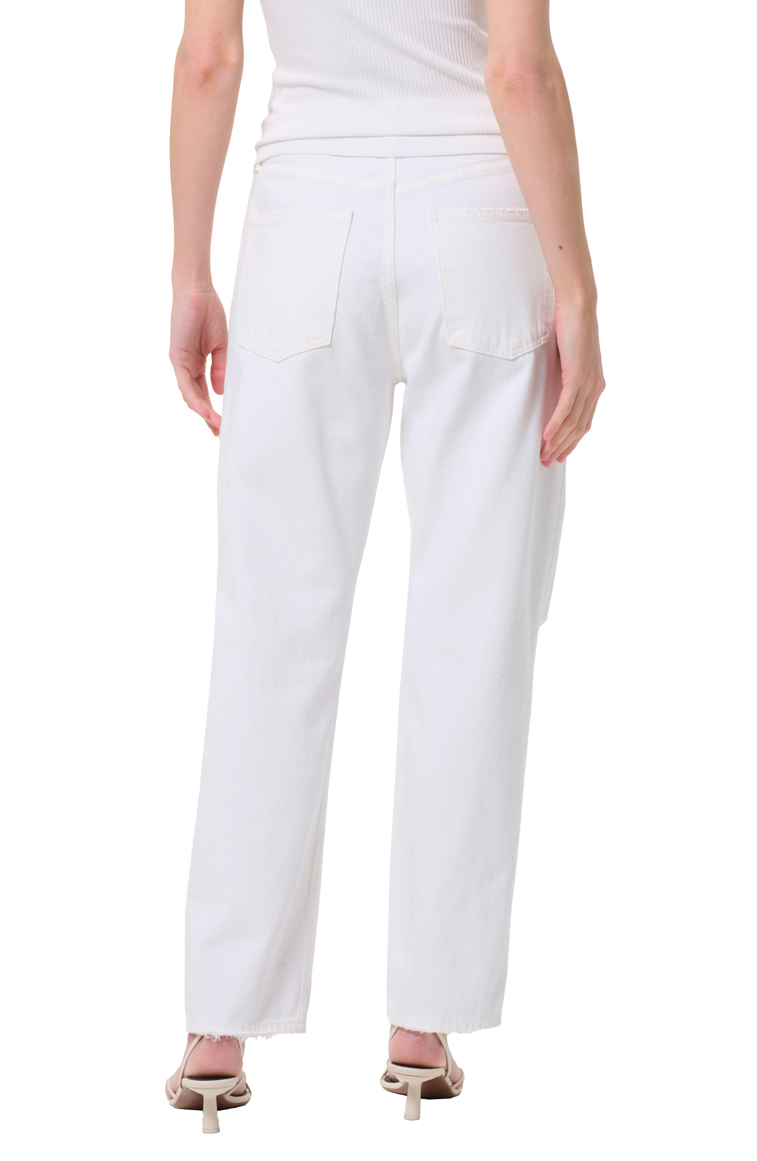 AGOLDE '90s Ripped Mid Rise Relaxed Straight Leg Jeans in Cloudburst at Nordstrom - 2