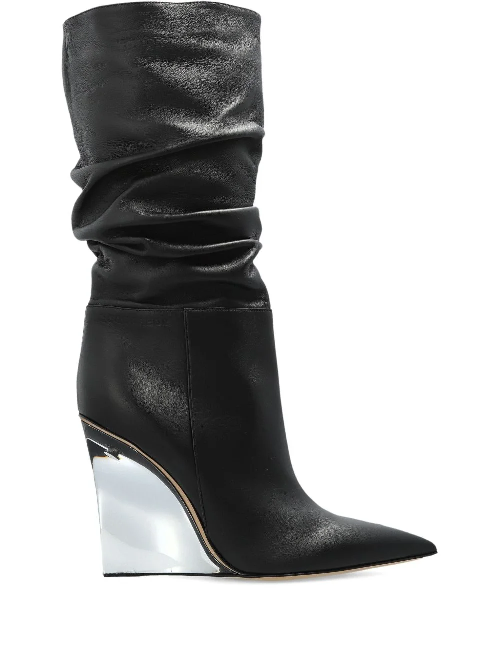 ruched pointed boots - 1