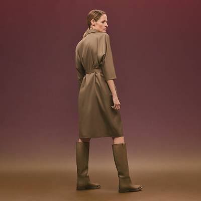 Hermès Belted long-sleeve dress outlook