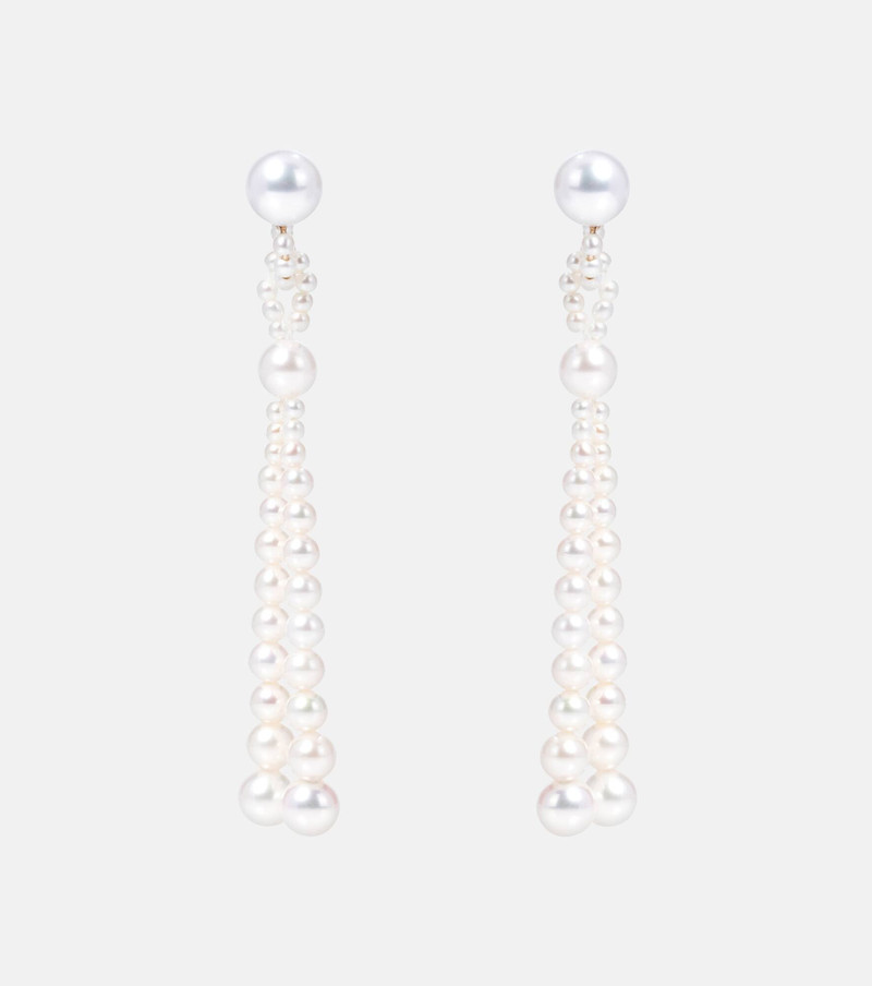 Opera 14kt gold earrings with freshwater pearls - 1