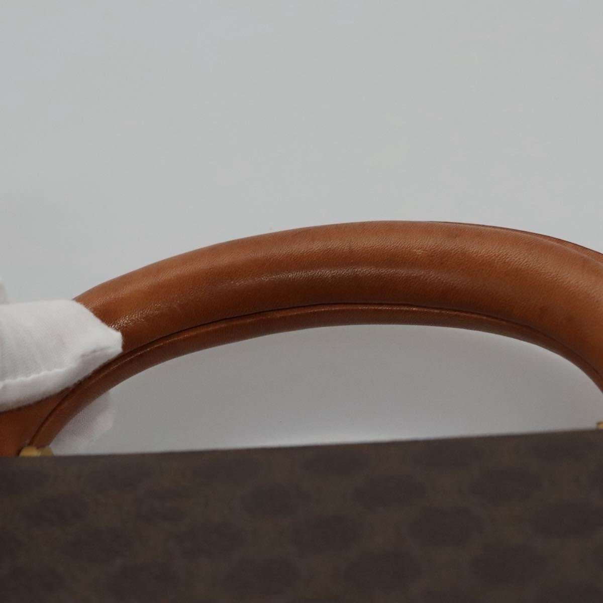 CELINE Macadam Canvas Business Bag Pvc Leather Brown Gold - 8
