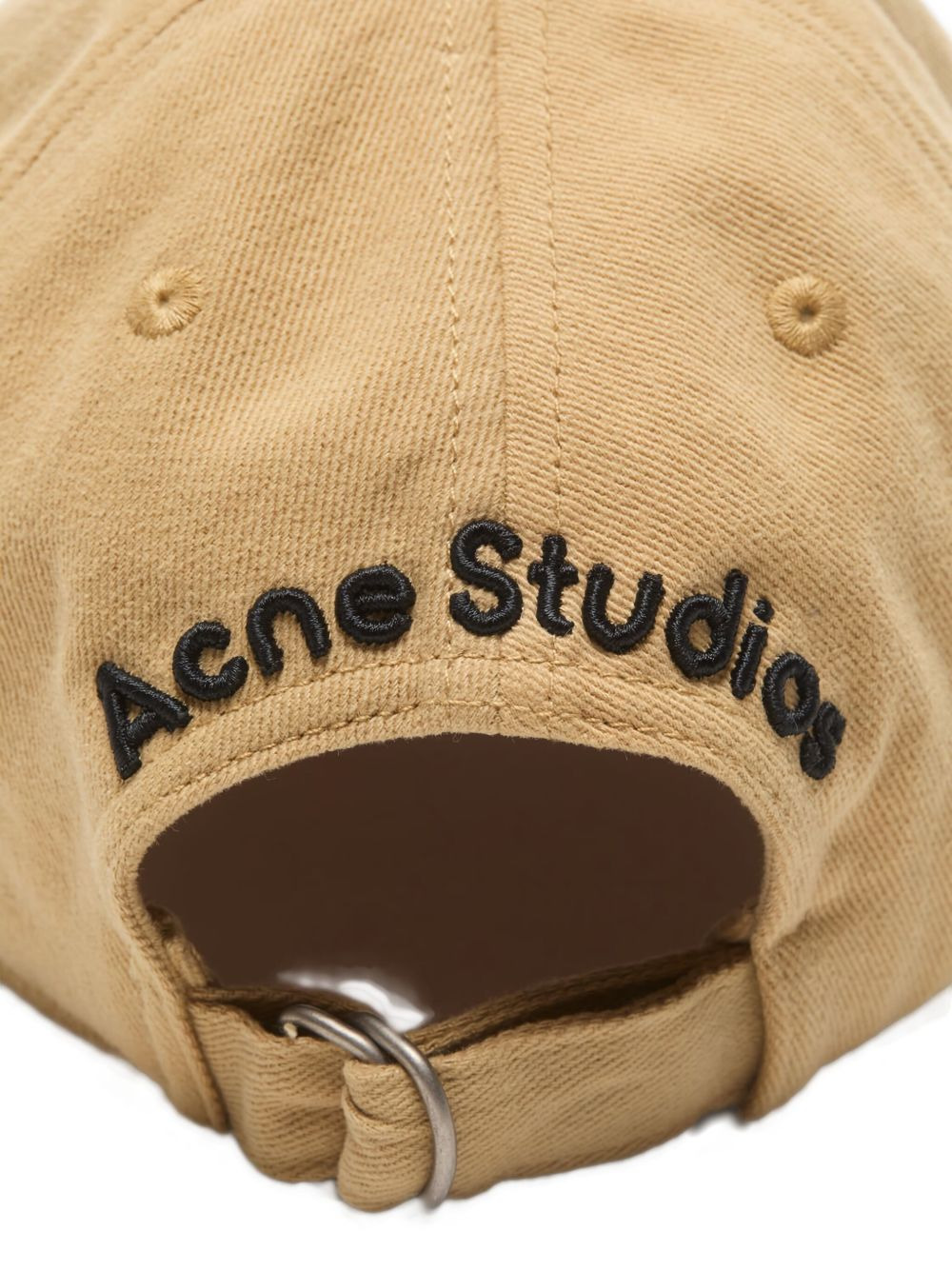 twill logo-embroidered cap - 2