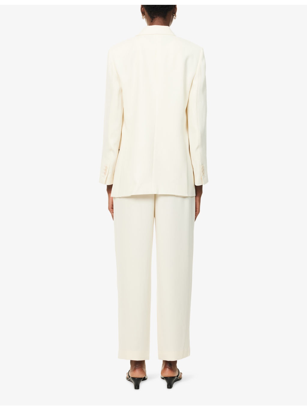 Notch-Lapels Relaxed-Fit Woven Blazer - 4