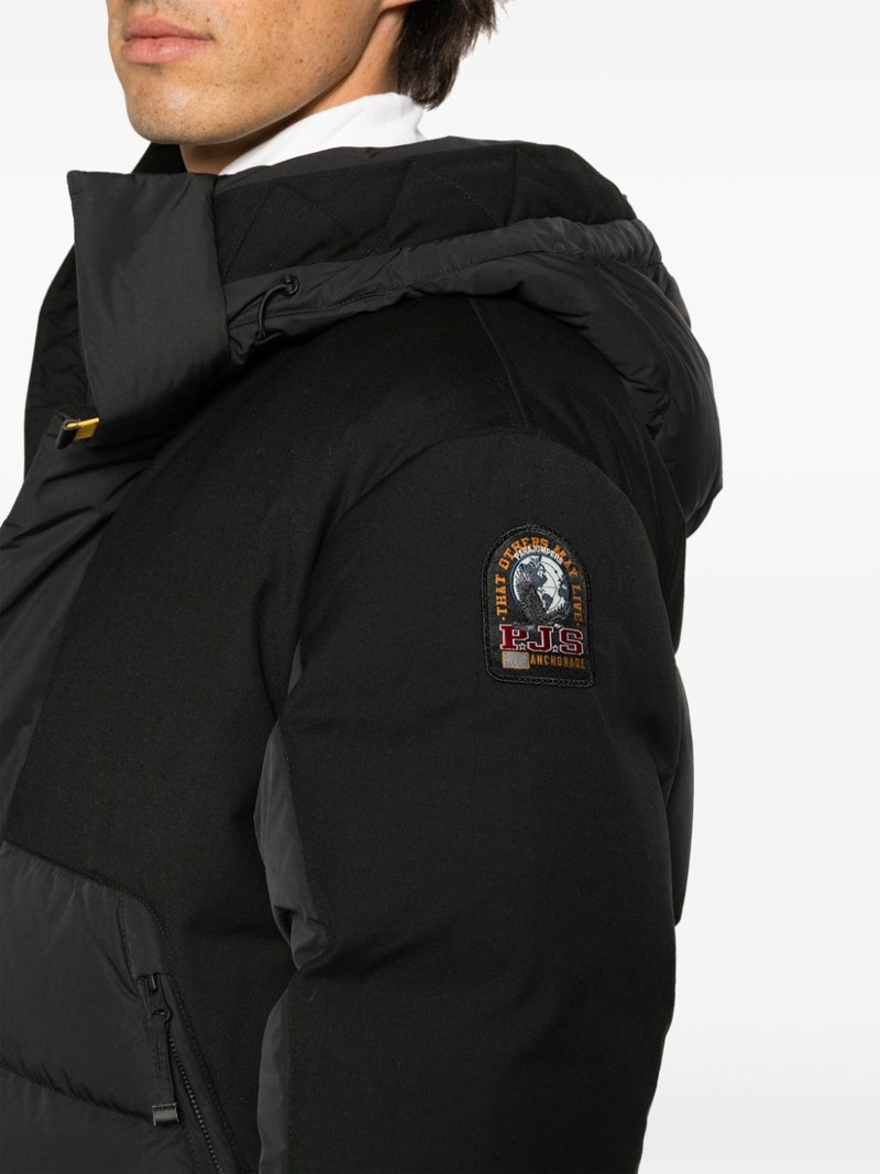 logo-patch padded jacket 5