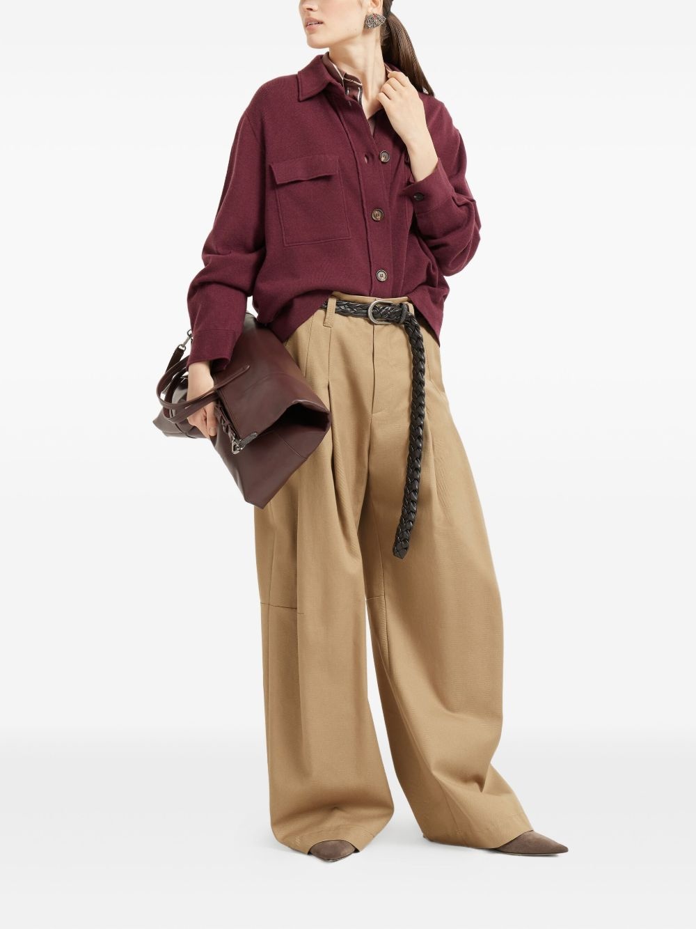 buttoned flap-pocket cardigan - 2
