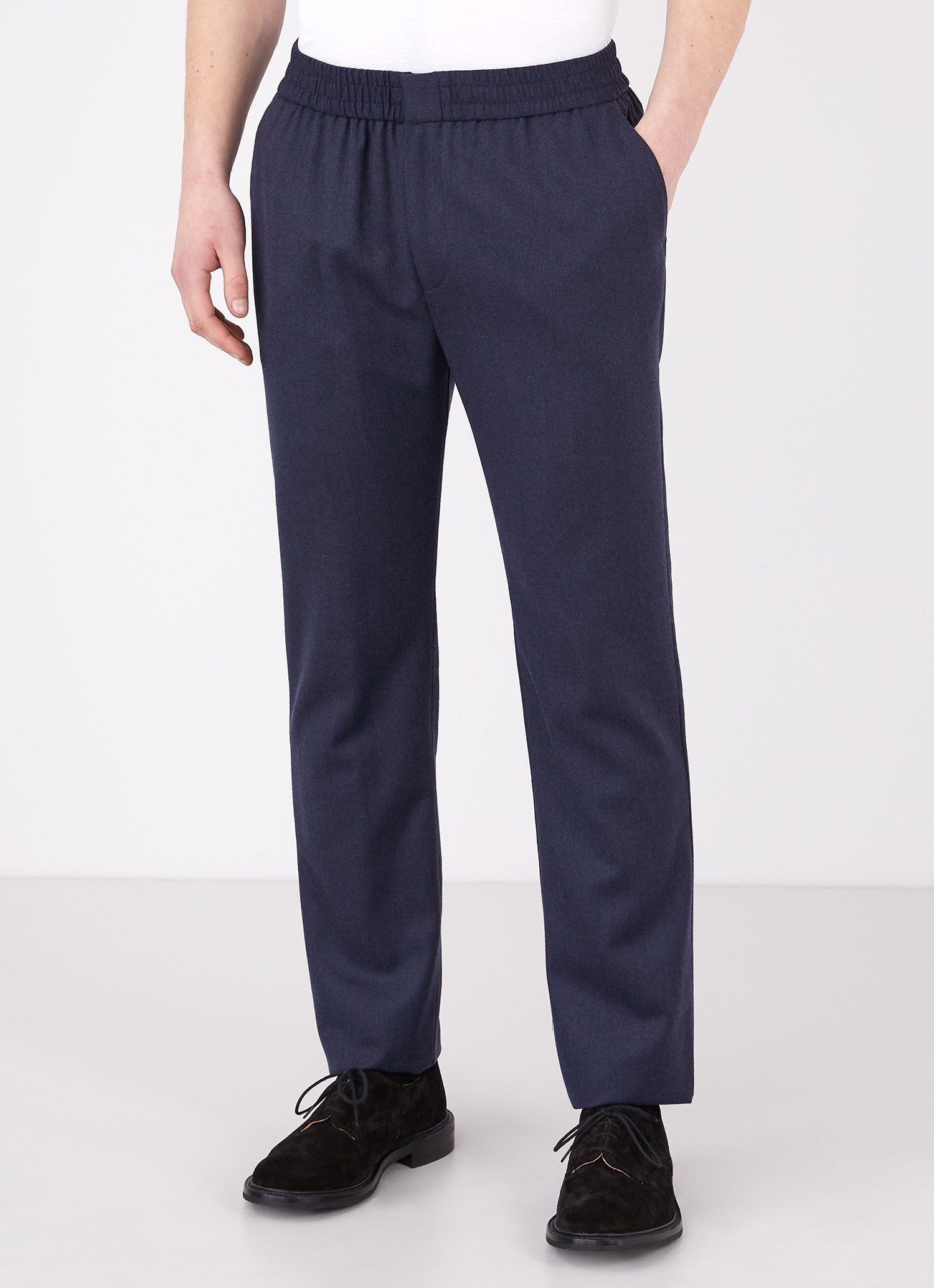 Wool Flannel Drawstring Trouser - 2