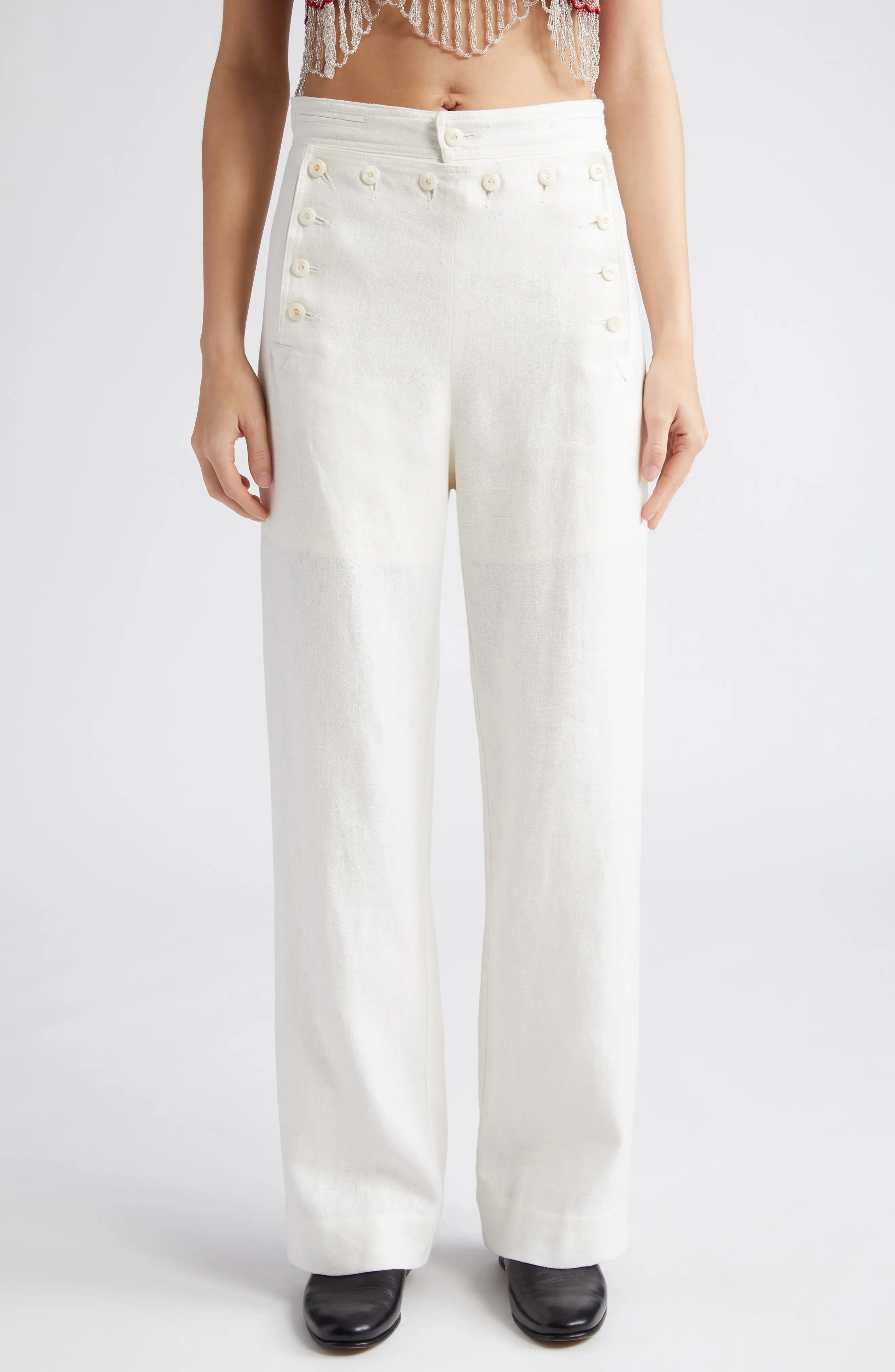 Linen Sailor Trousers - 1