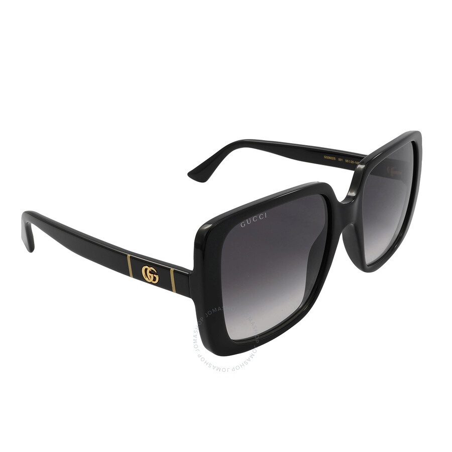 Gucci Grey Gradient Square Ladies Sunglasses GG0632S 001 56 - 3