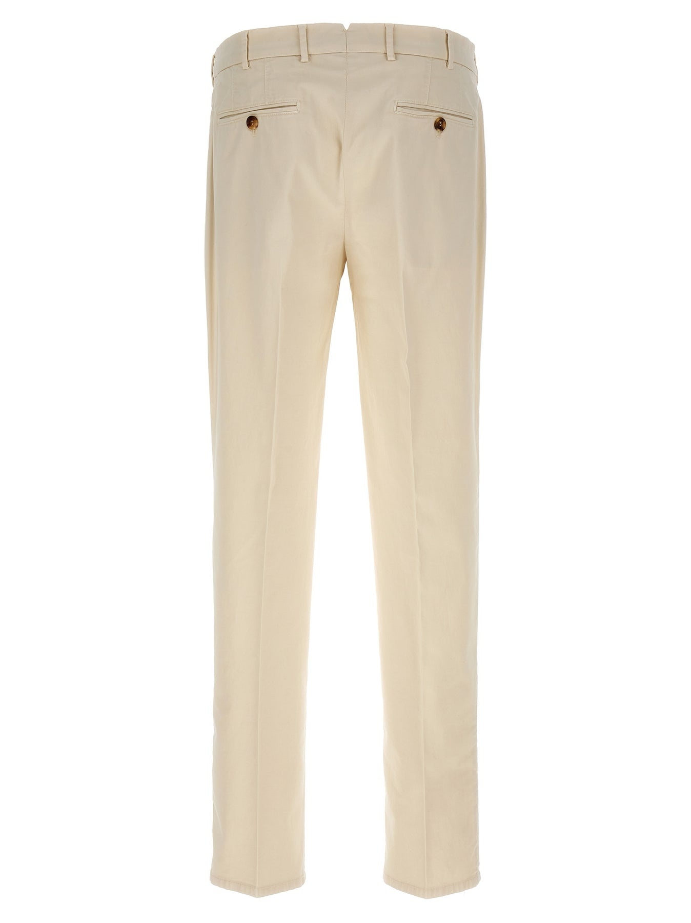 Cotton Trousers Pants White - 2