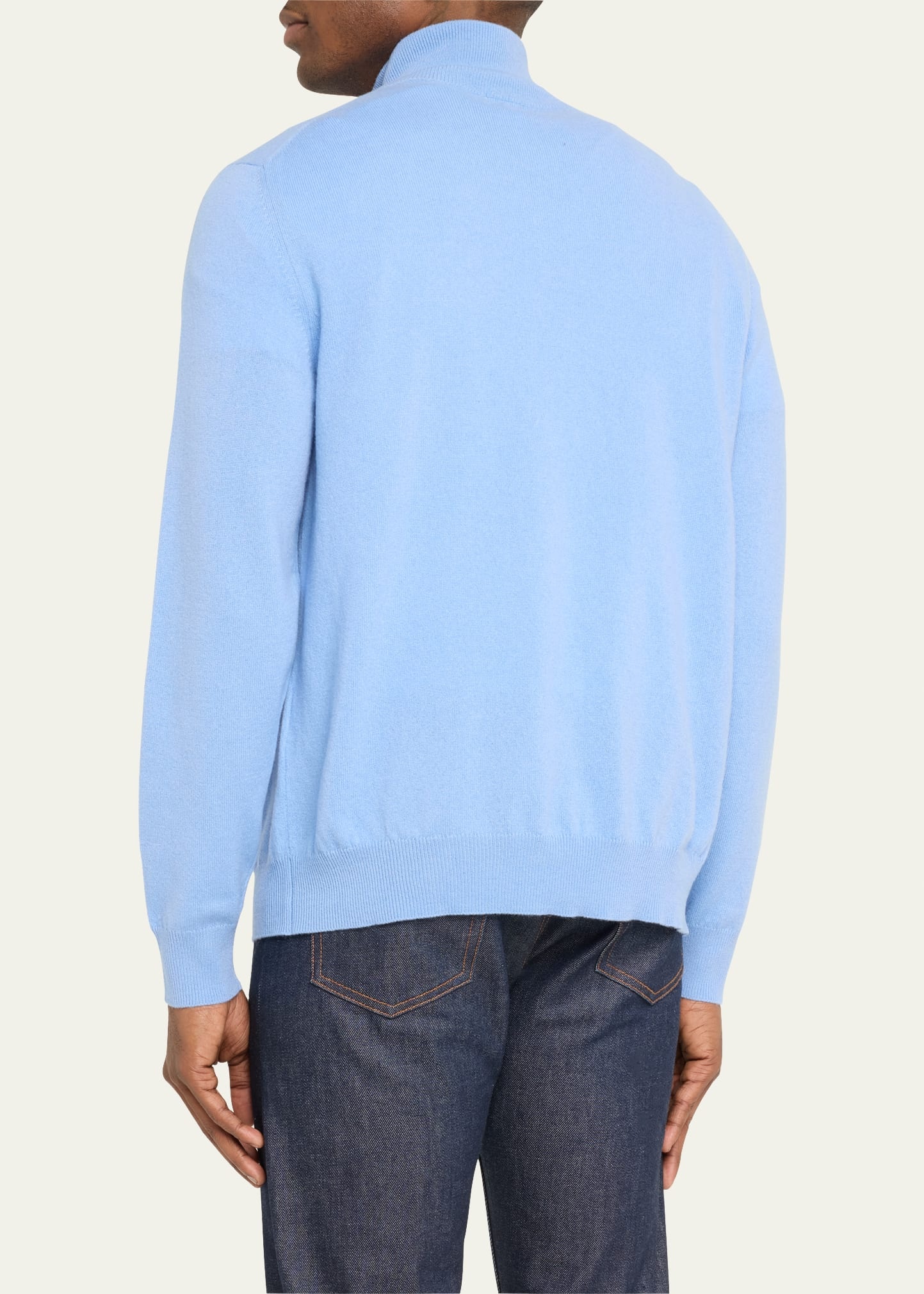 Men's Cashmere Half-Zip Sweater - 3