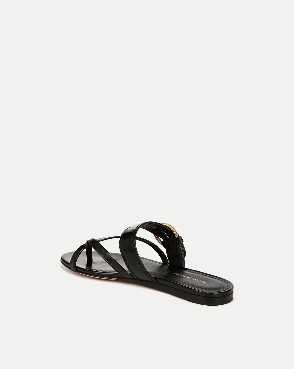SALVA LEATHER CRISSCROSS SANDAL - 4