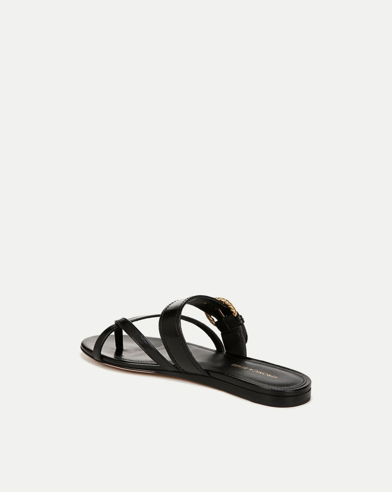 VERONICA BEARD SALVA LEATHER CRISSCROSS SANDAL outlook