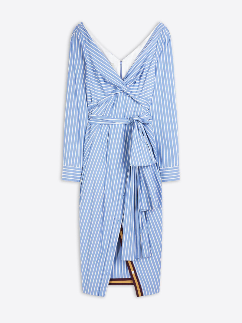 DRAPED SHIRT DRESS 1
