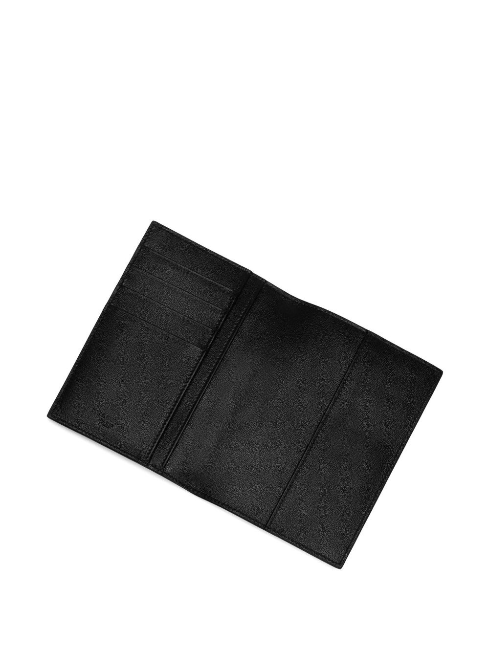 logo-print leather passport case - 4