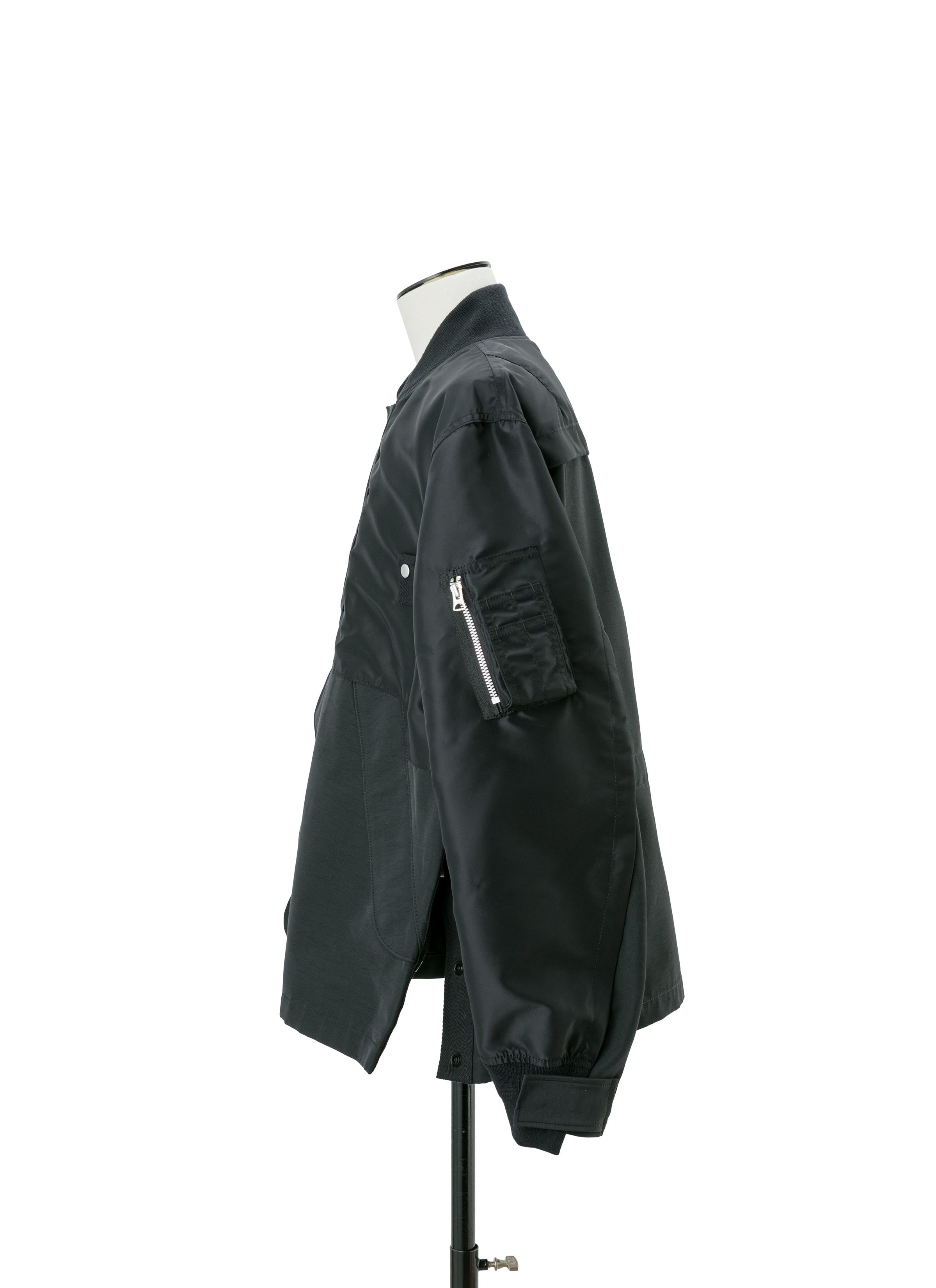 Nylon Twill x Grosgrain Blouson - 3