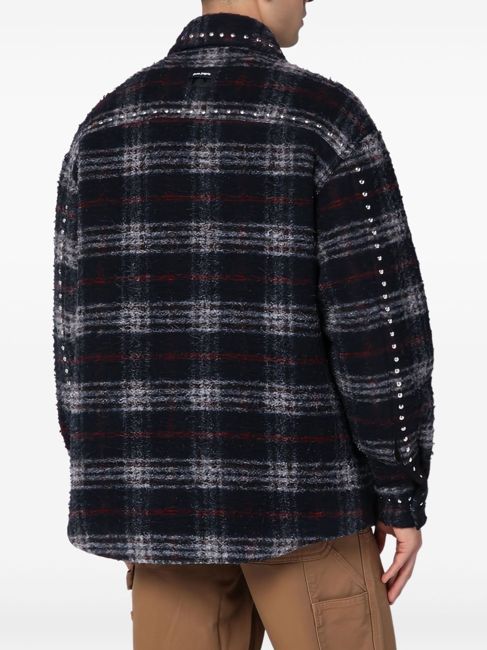 checked shirt jacket - 3
