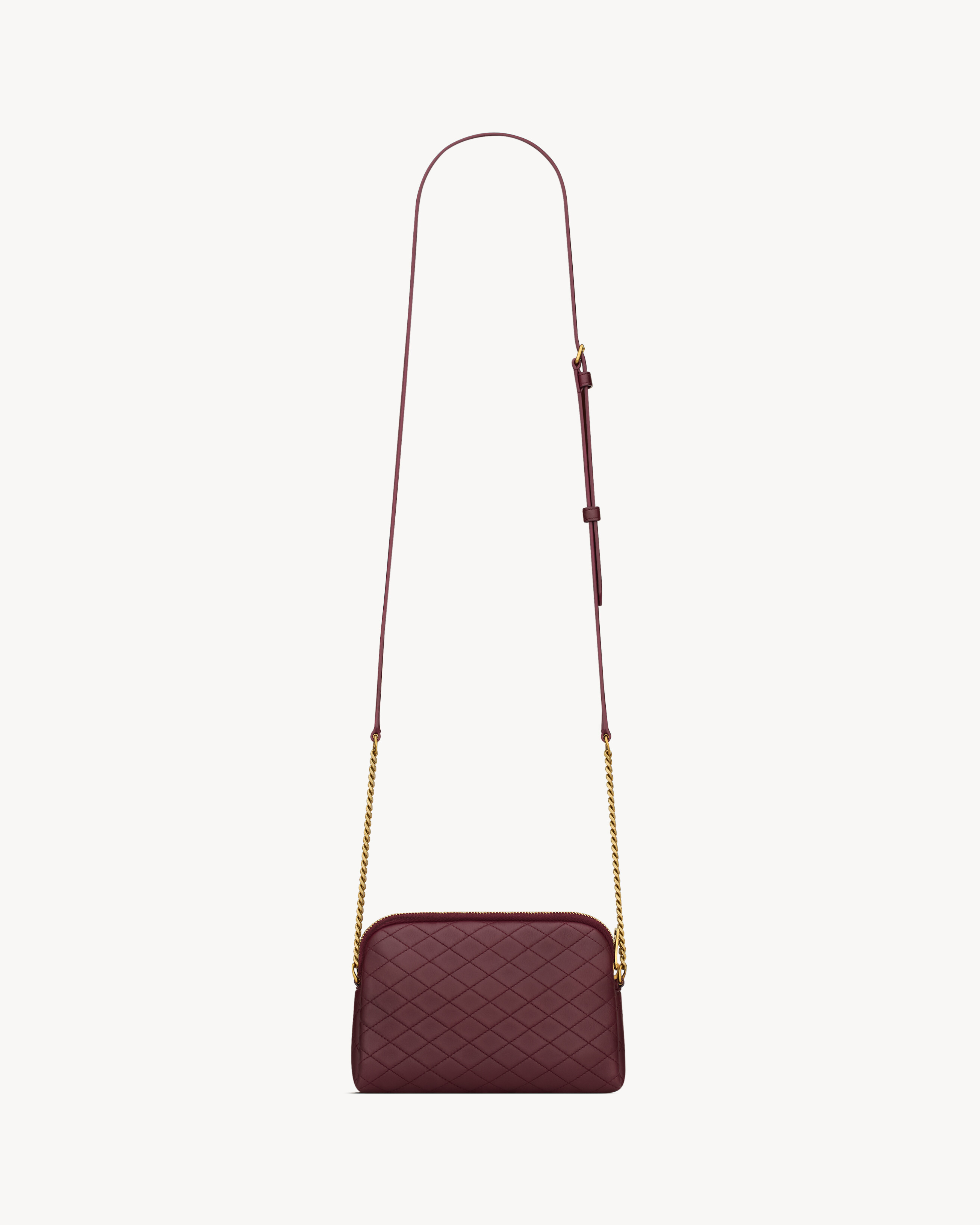 GABY ZIPPED POUCH IN QUILTED LAMBSKIN - 3