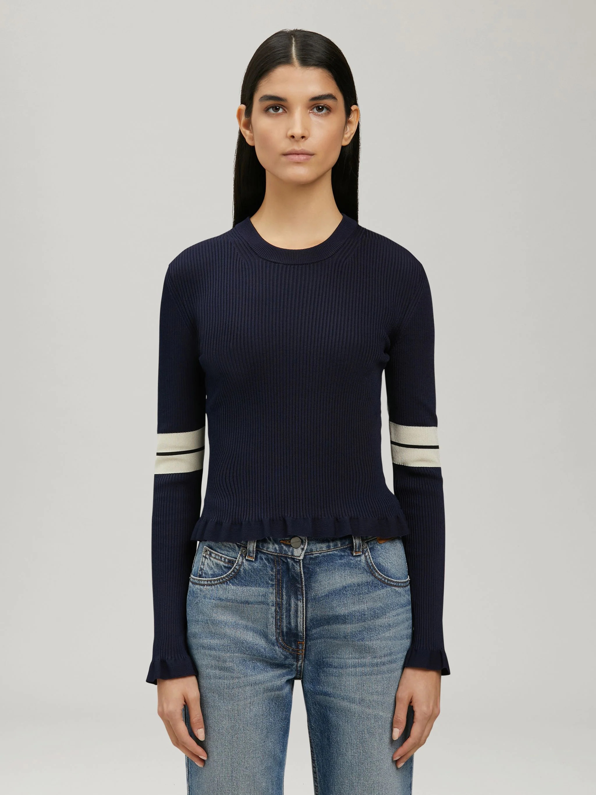 TRACK KNIT SWEATER - 3