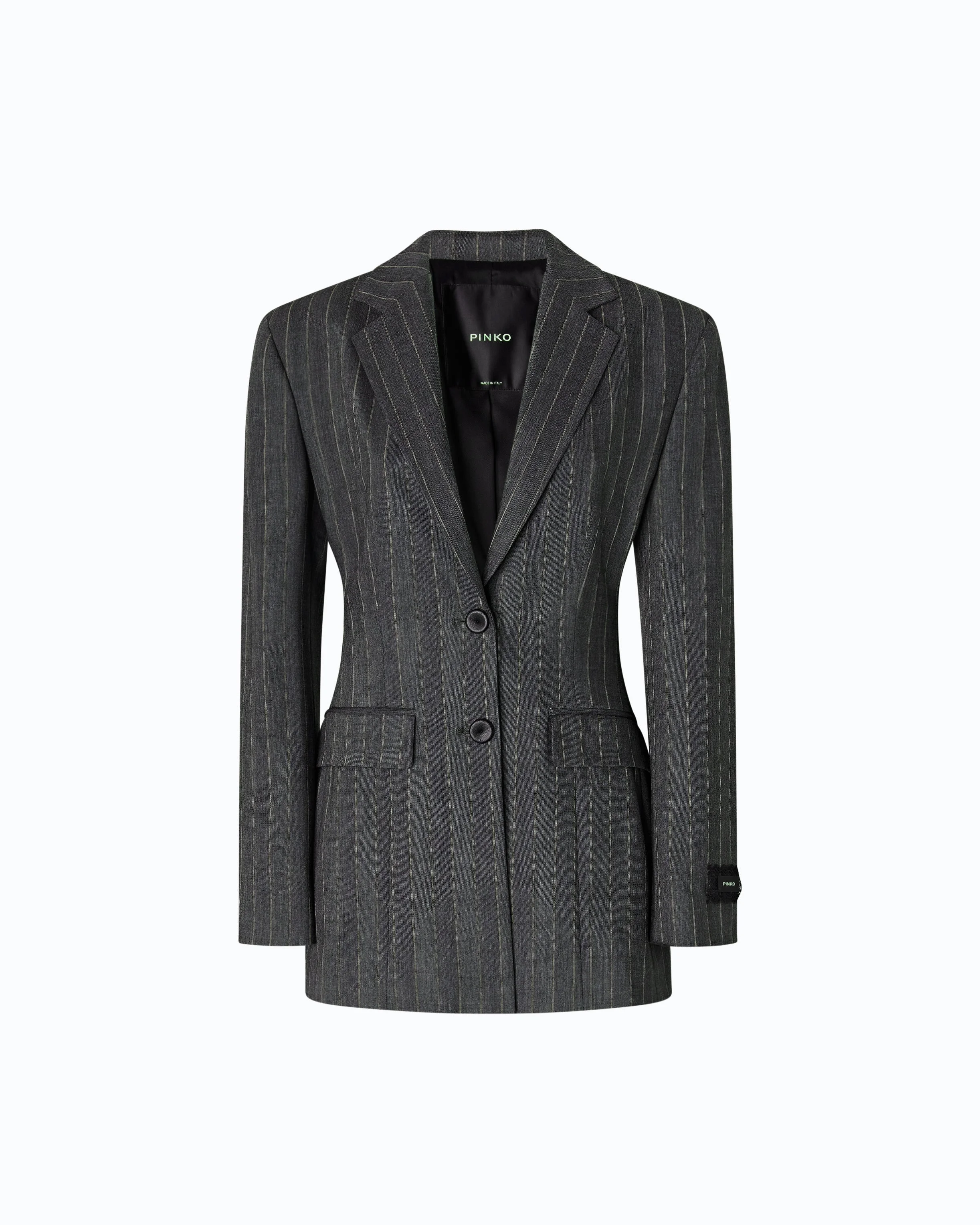 PINSTRIPED WOOL-BLEND JACKET - 1