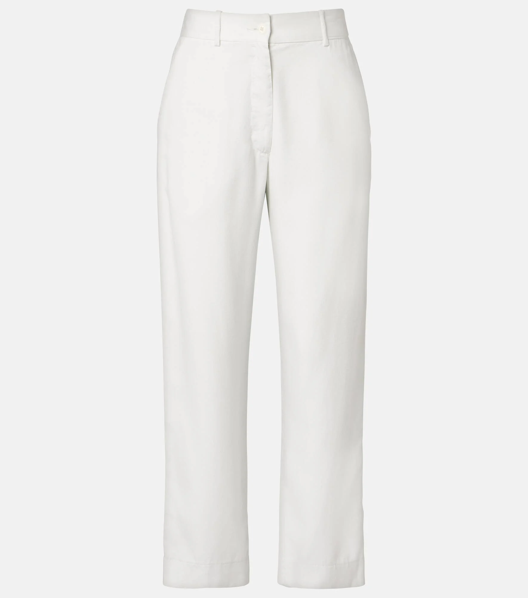 Cotton cropped straight pants - 1