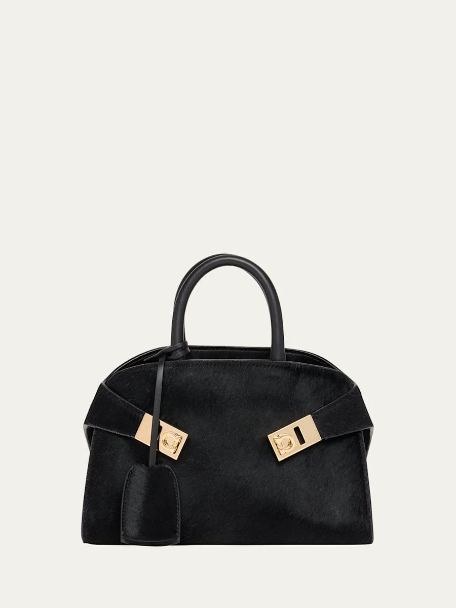 Hug Horsehair Top-Handle Bag - 1