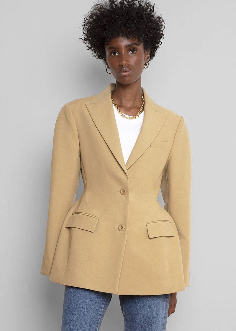 Colette Hourglass Blazer - Camel 3