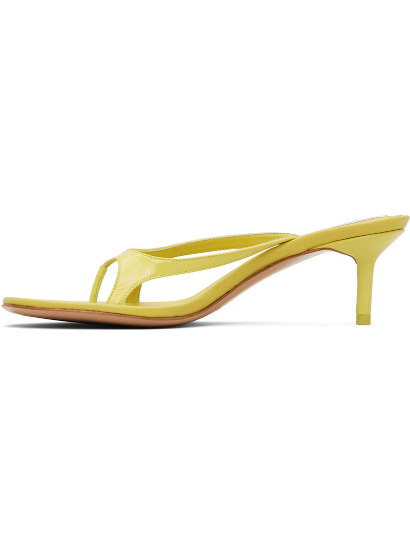 Yellow Beverly Kitten Lux Midsummer Heeled Sandals 3