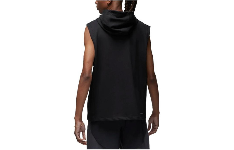 Jordan Air Jordan Dri-FIT Sport Fleece Sleeveless Hoodie 'Black' DZ0572-010 outlook