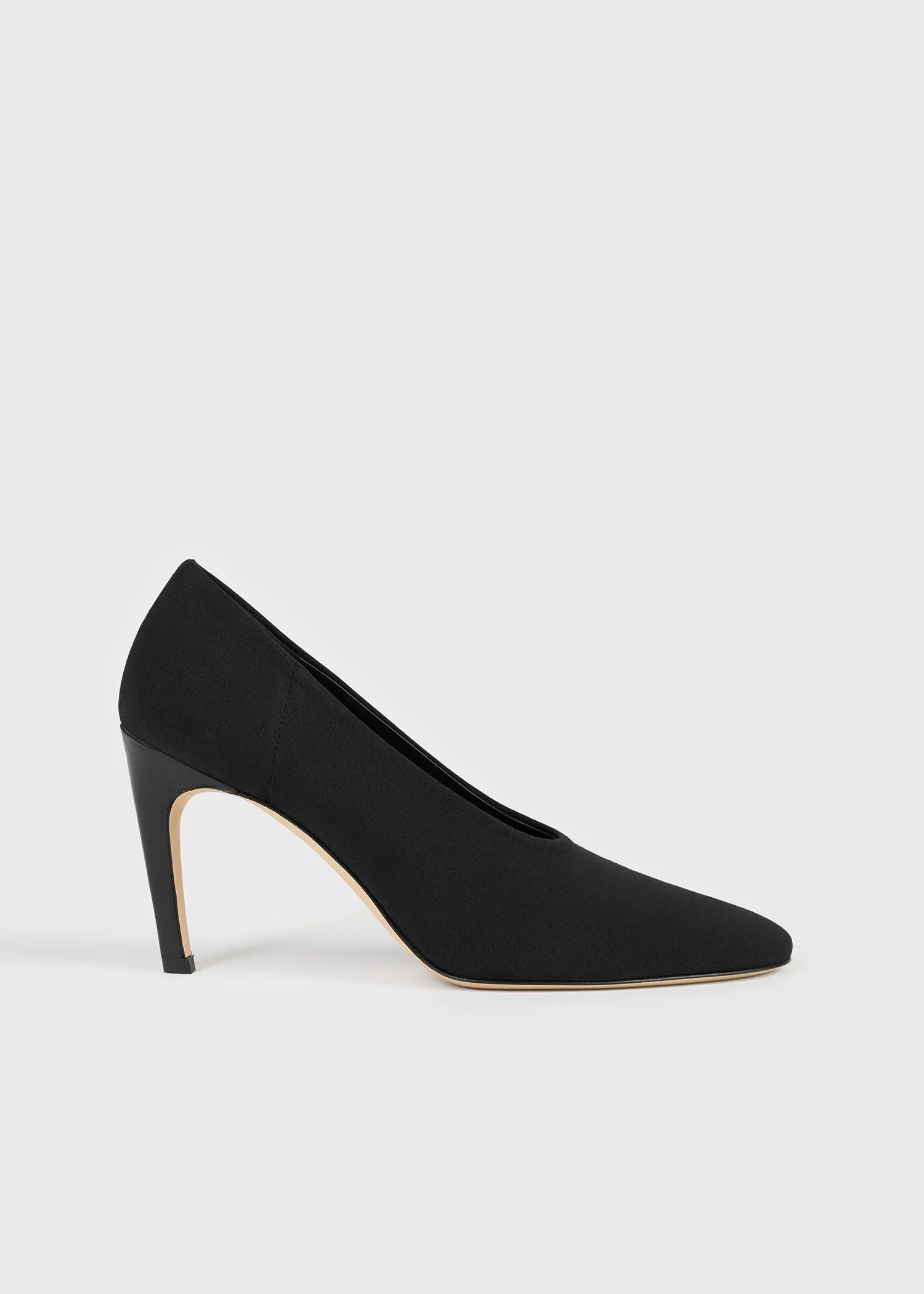 Slip jersey pumps black - 1
