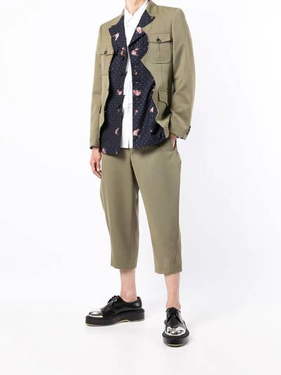 Comme des Garçons Homme Plus cropped harem trousers outlook