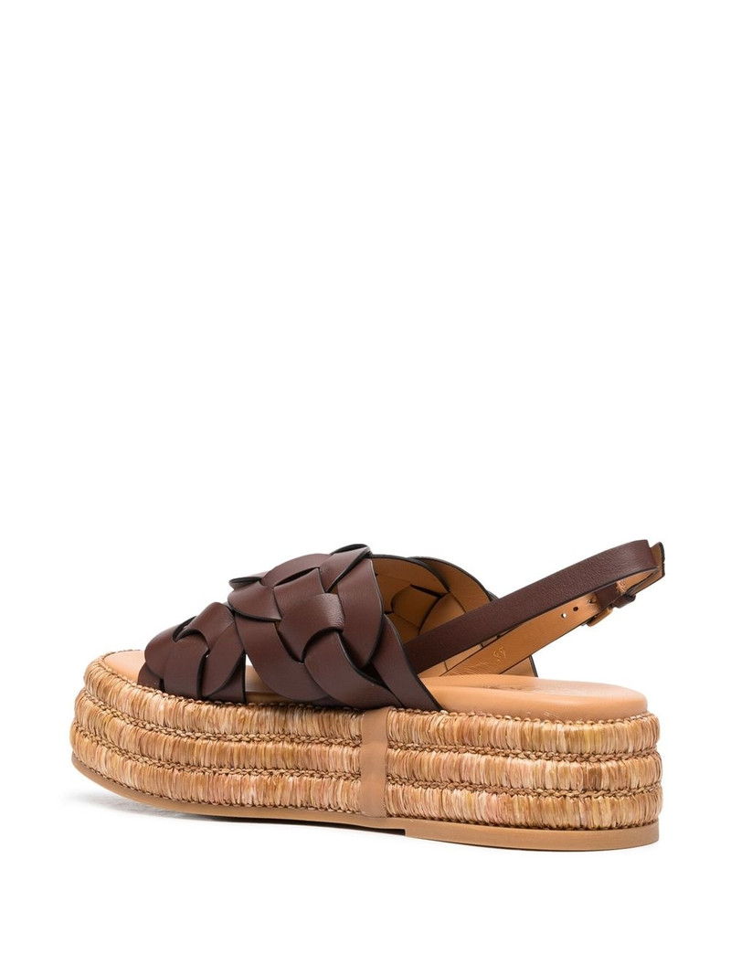 60mm woven leather espadrilles 3