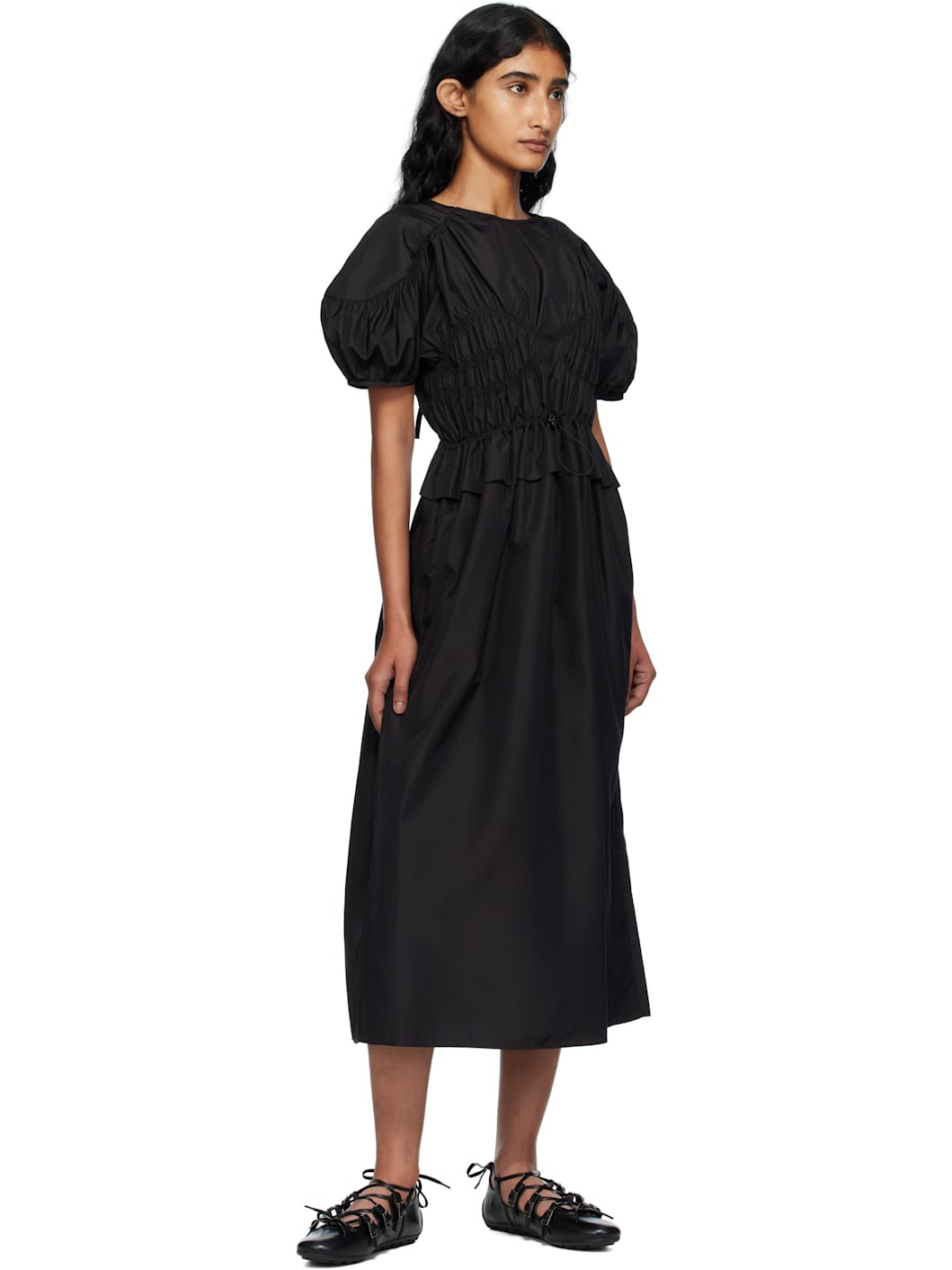 Black Betsy Midi Dress - 4