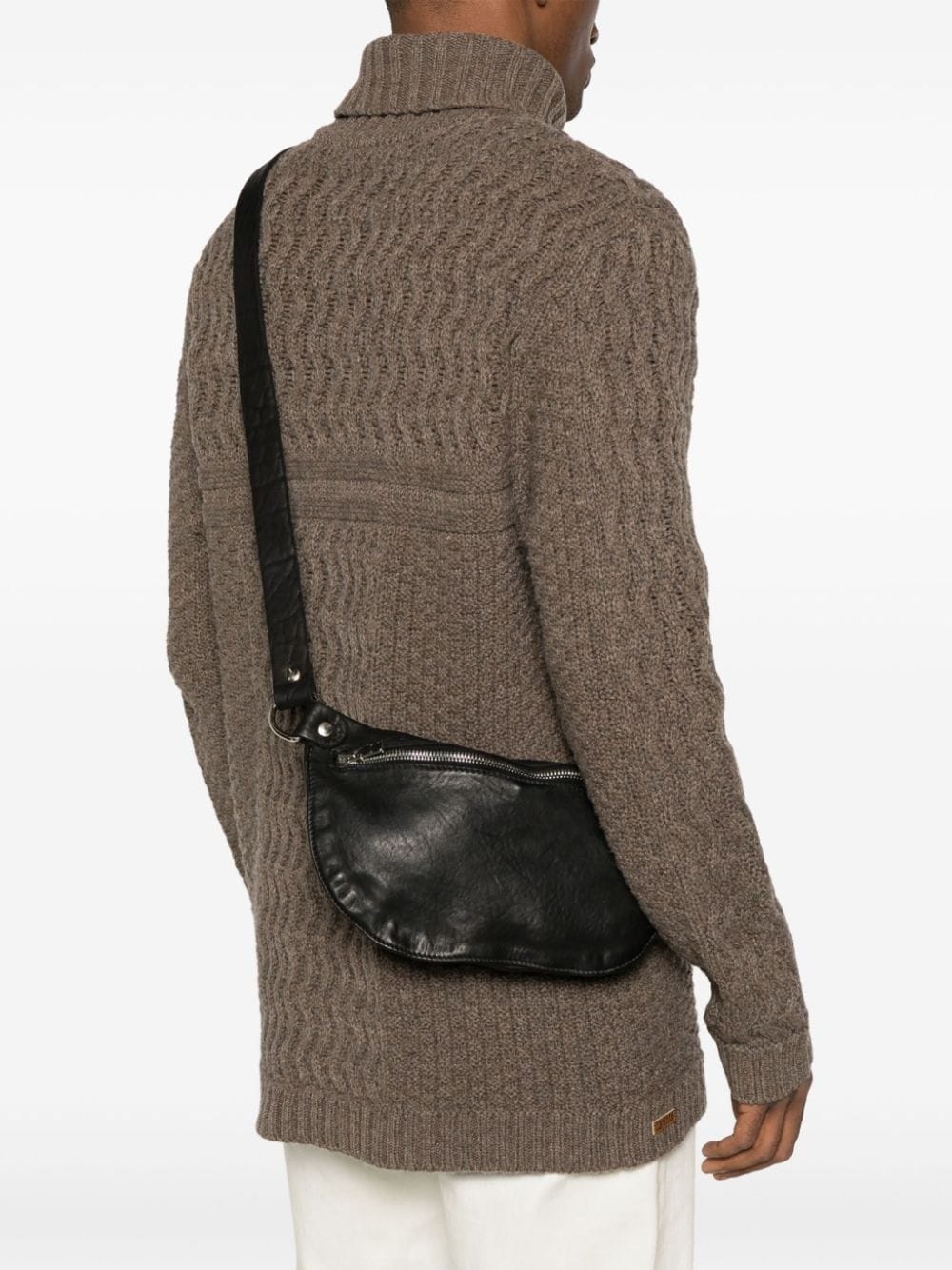cracked-effect belt bag - 5