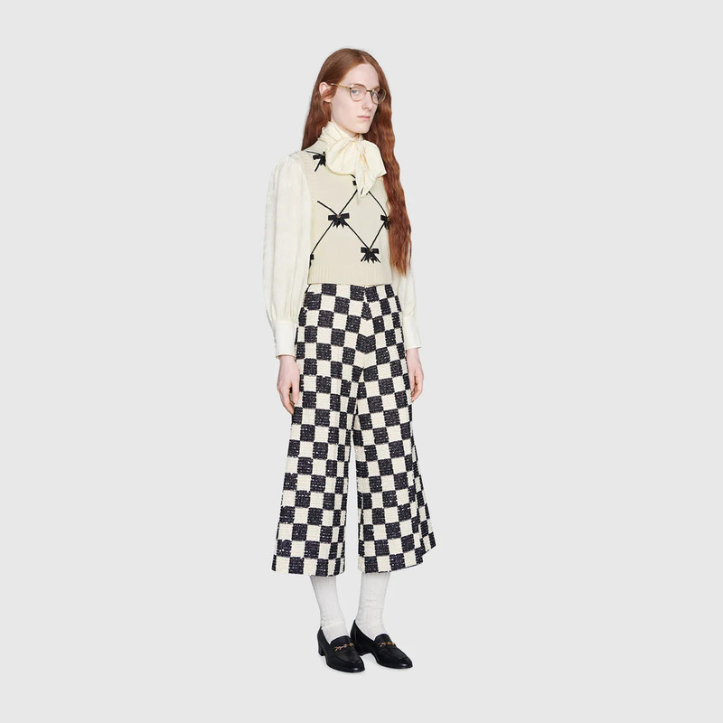 GUCCI GG bows cotton vest outlook