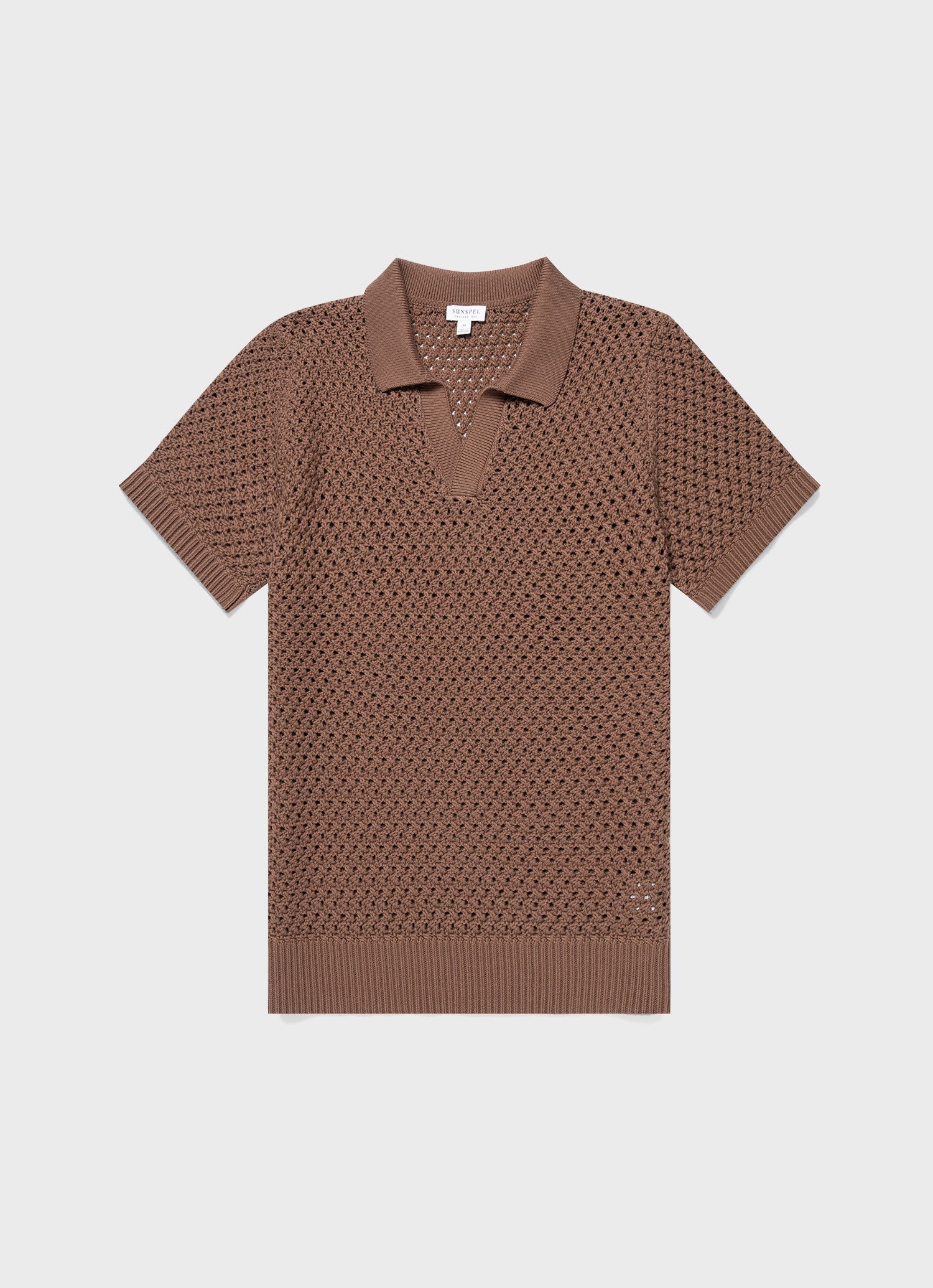 Open Stitch Polo Shirt - 1