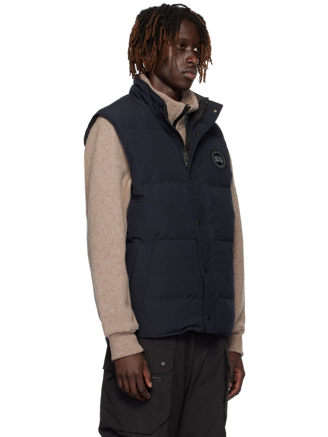 Navy Black Label Garson Down Vest - 2