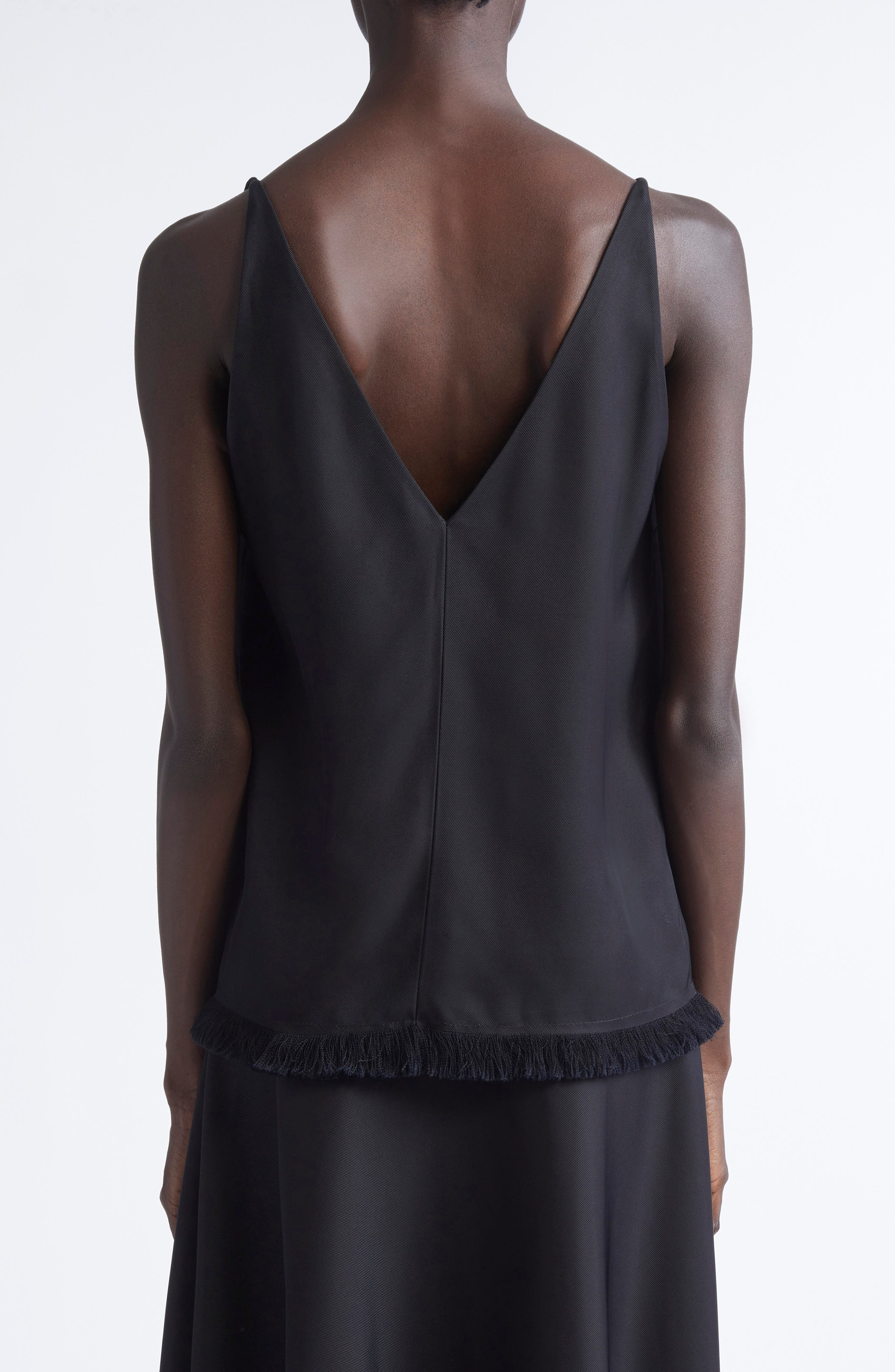 FFORME Emory Fringe Trim Cami in Black at Nordstrom - 3