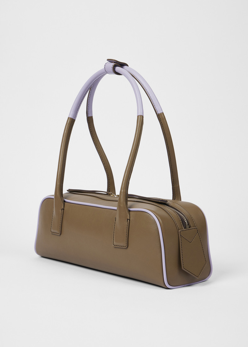 Women's Tan Leather Shoulder Bag 3