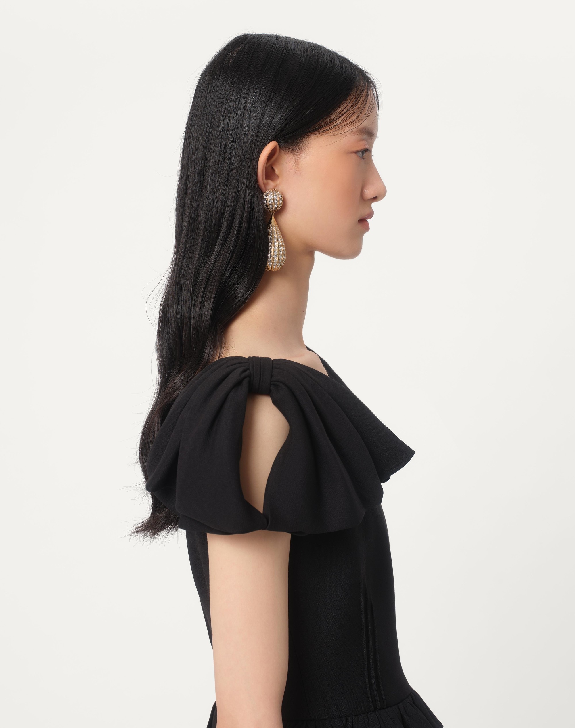 CREPE COUTURE SHORT DRESS - 5