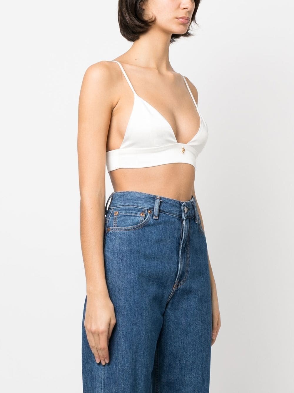 logo-plaque bralette top - 3